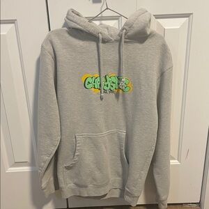 Classic Gray Hoodie with Graphic Design